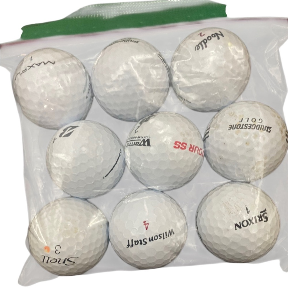 Assorted White Golf Balls